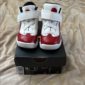 Jordan 6 Rings BT Kids Shoes - Red and White